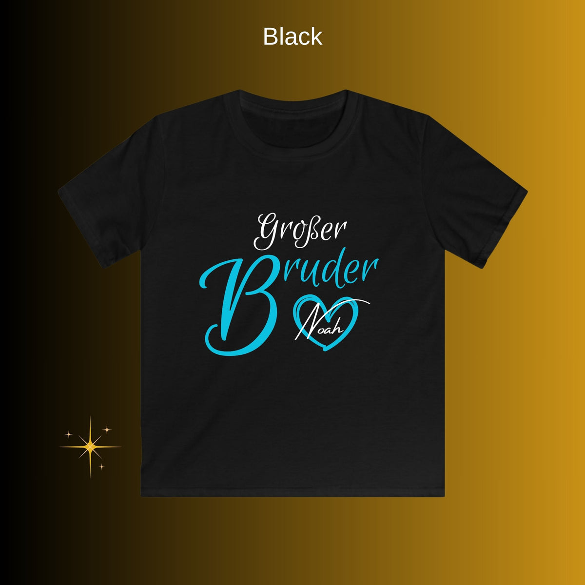 Geschwister Geschenk | Großer Bruder Kleine Schwester Shirt mit Namen