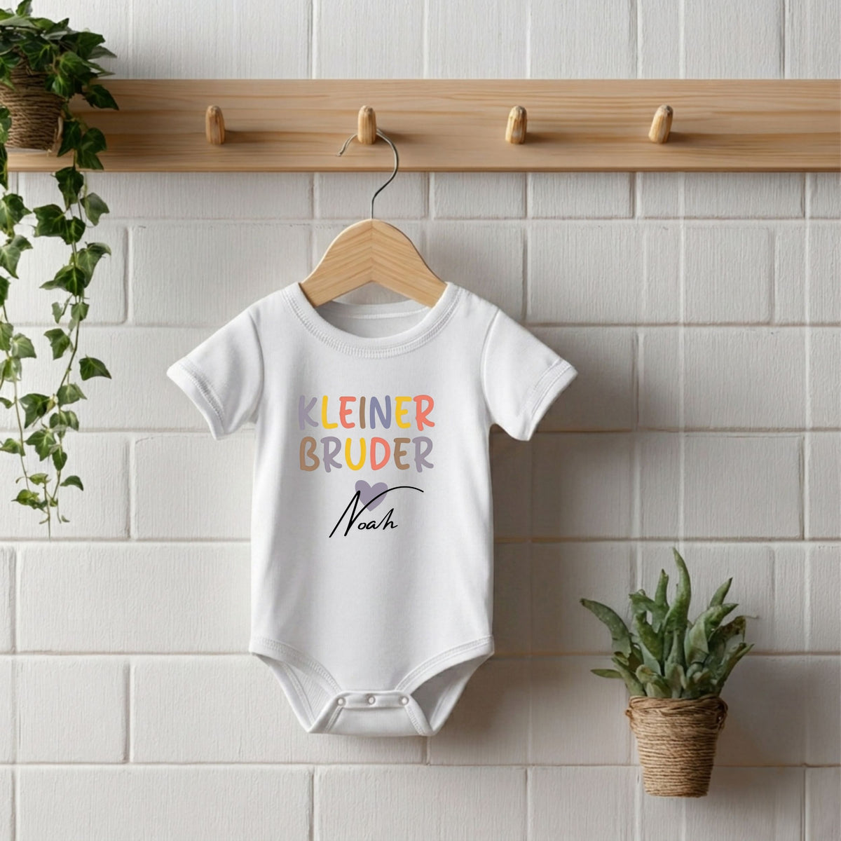 Geschwister Geschenk | Personalisiertes Bruder Schwester Shirt mit Namen