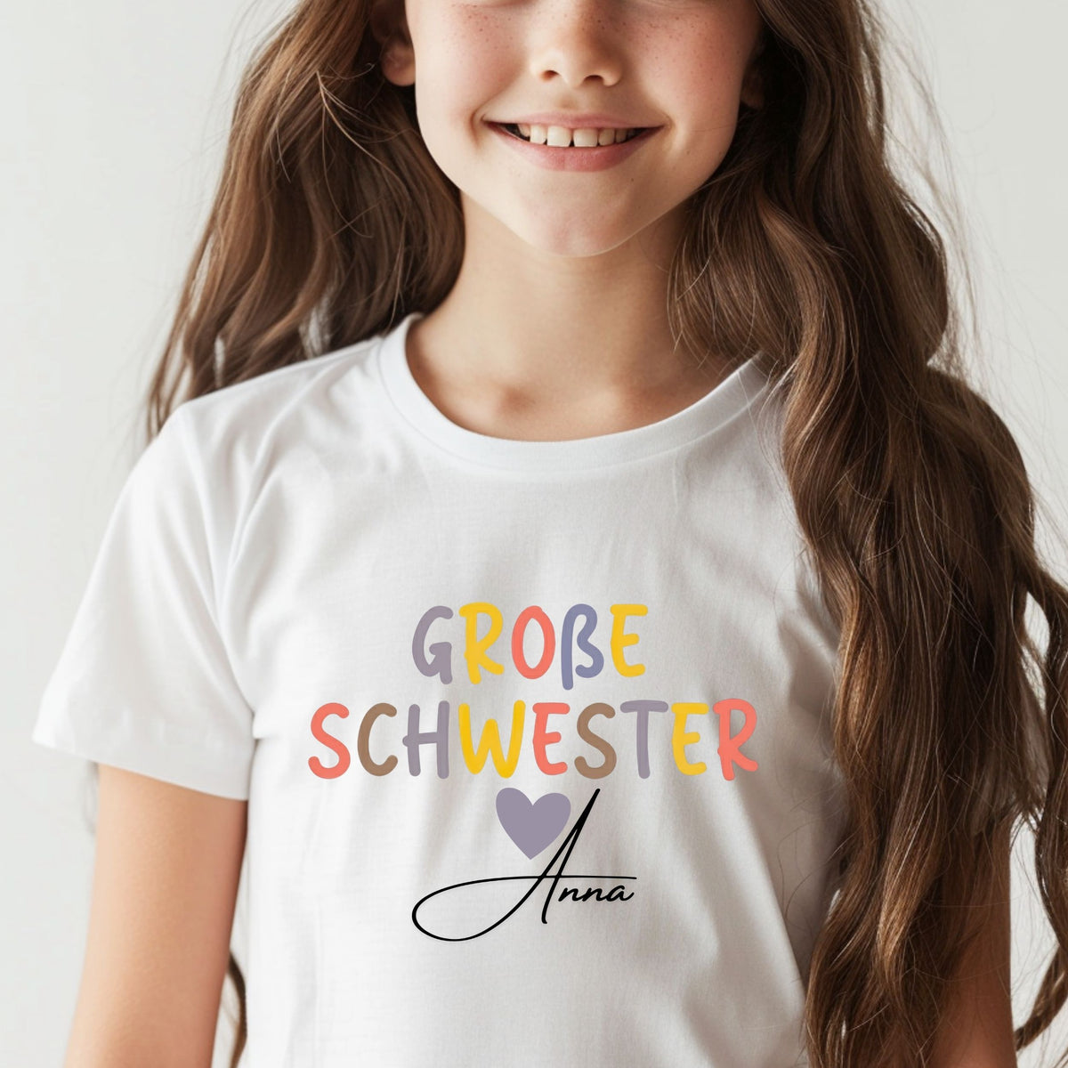 Geschwister Geschenk | Personalisiertes Bruder Schwester Shirt mit Namen