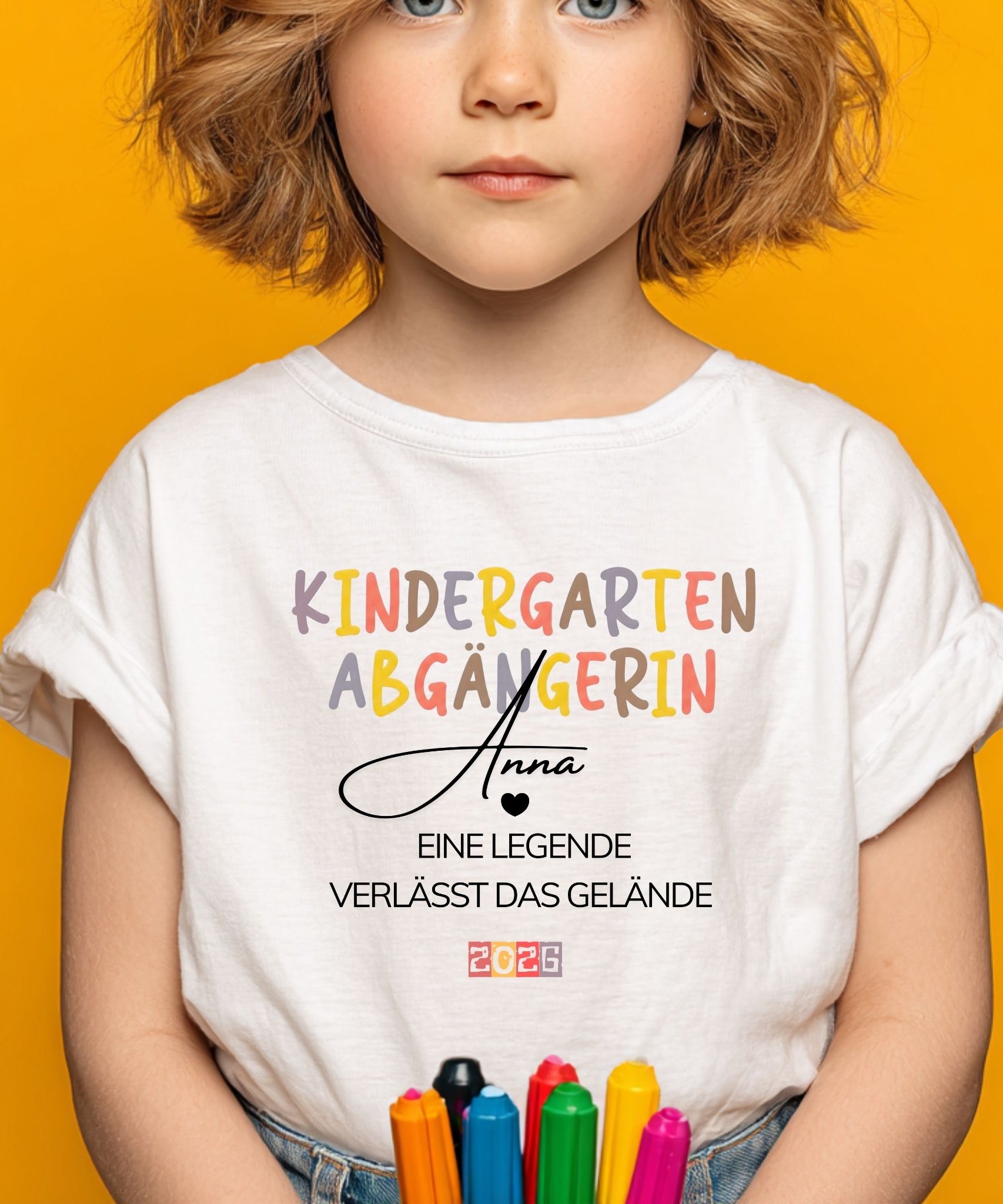 Kindergarten Abgänger 2026 Shirt personalisiert - Boho Abschied Geschenk Kita - Schulkind 2026 – Einschulung