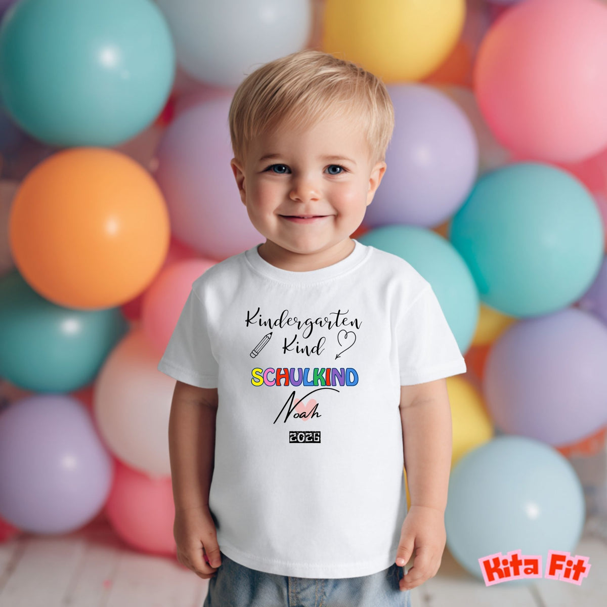 Schulkind Geschenk | Personalisiertes Kindergarten Kind T-Shirt mit Namen