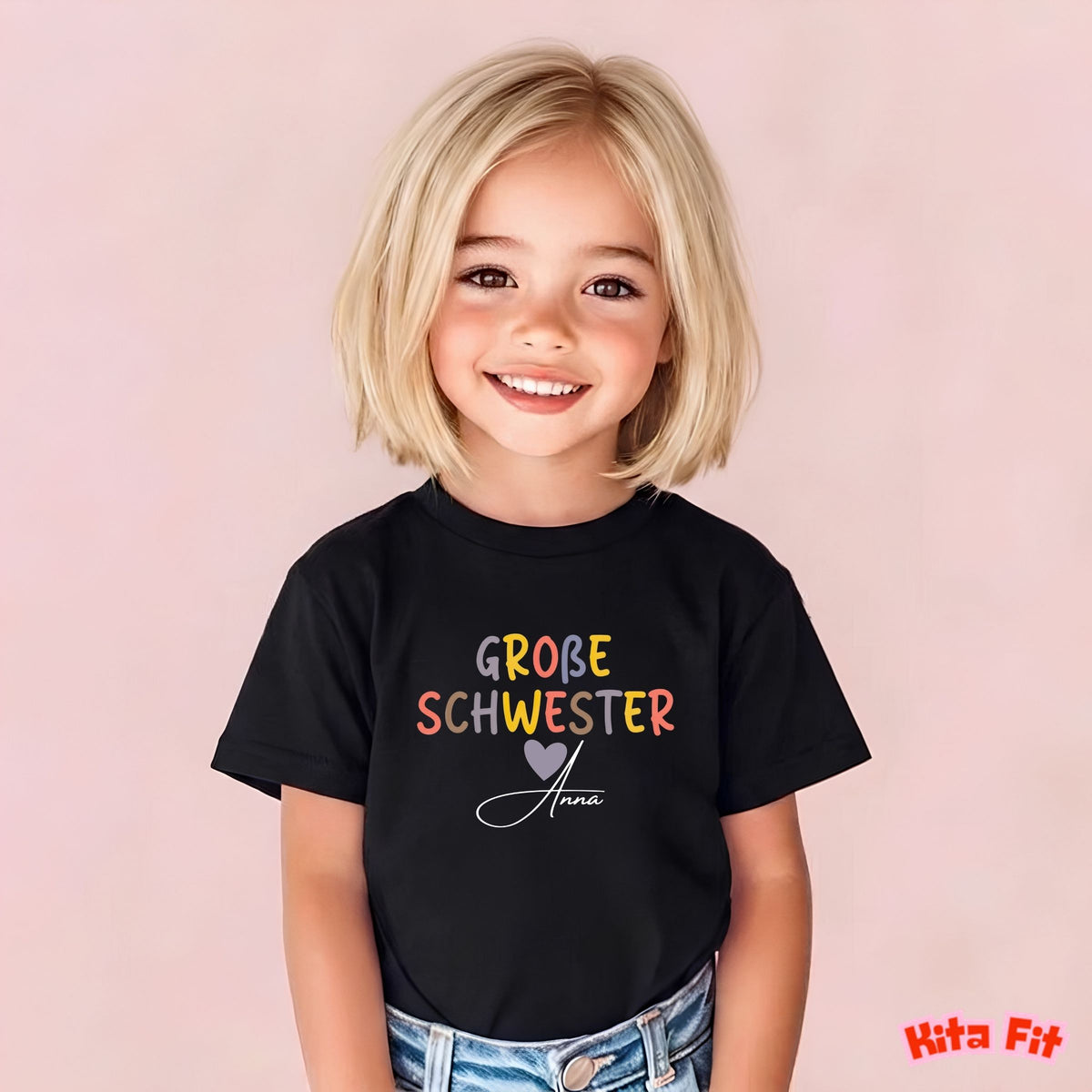 Geschwister Geschenk | Personalisiertes Bruder Schwester Shirt mit Namen