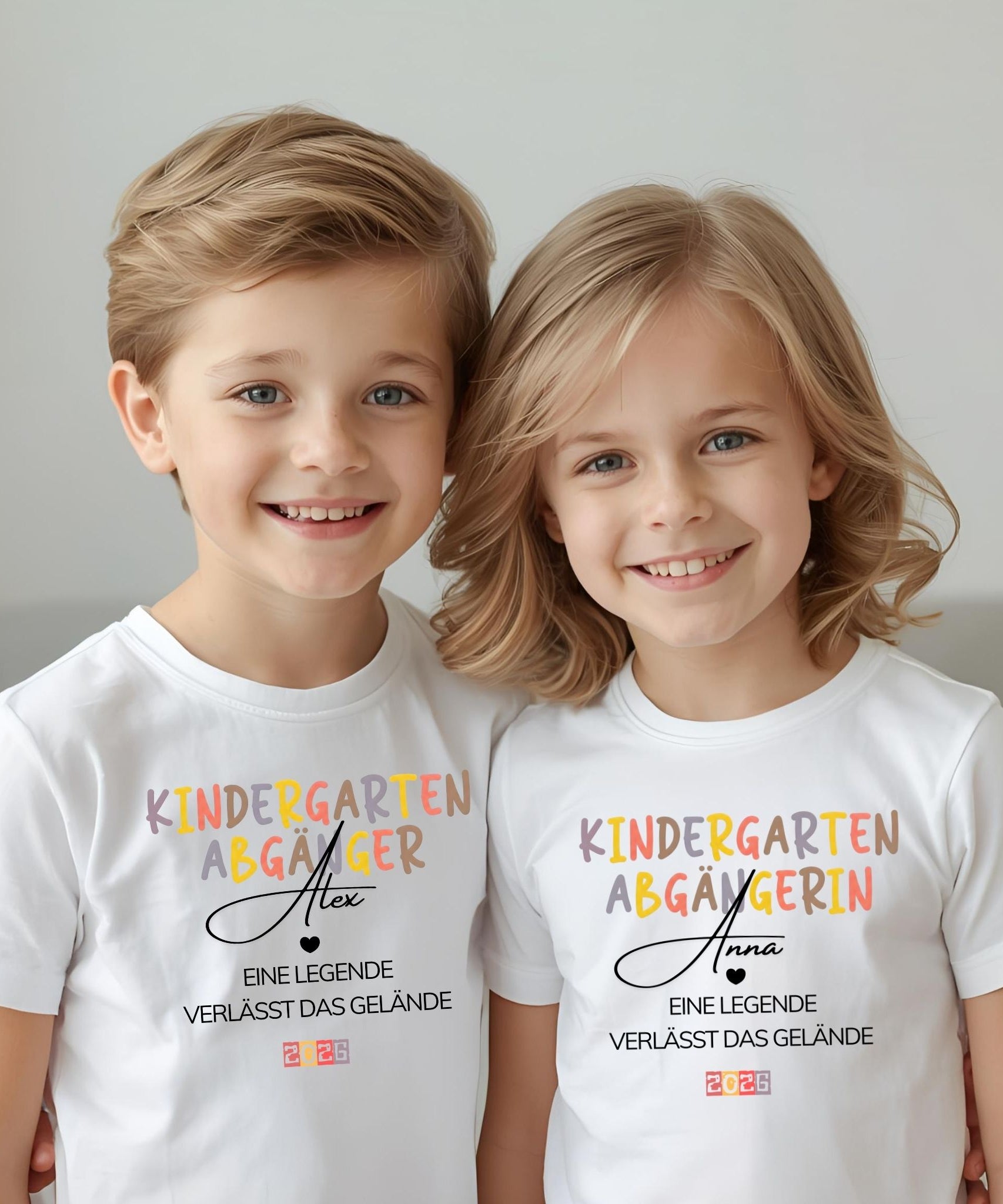Kindergarten Abgänger 2026 Shirt personalisiert - Boho Abschied Geschenk Kita - Schulkind 2026 – Einschulung