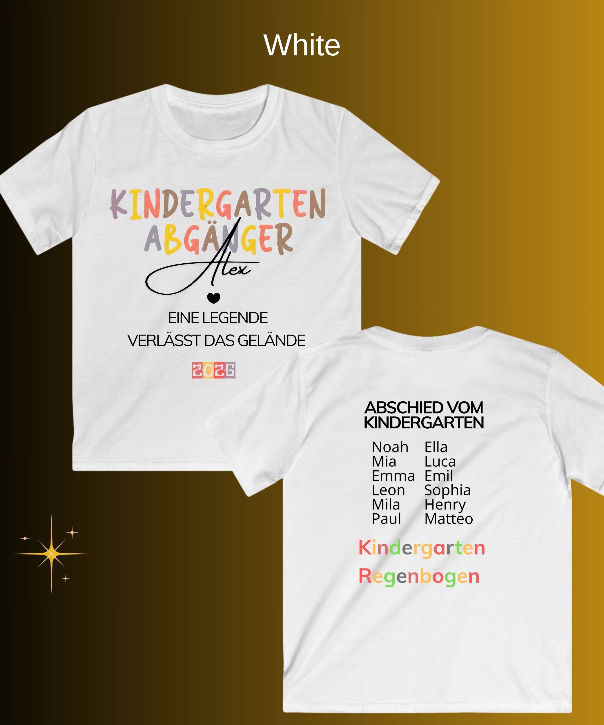 Kindergarten Abgänger 2026 Shirt personalisiert - Boho Abschied Geschenk Kita - Schulkind 2026 – Einschulung