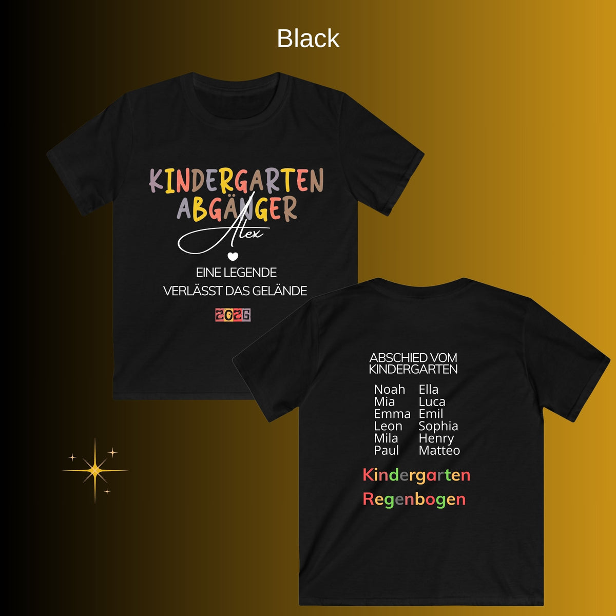 Kindergarten Abgänger 2026 Shirt personalisiert - Boho Abschied Geschenk Kita - Schulkind 2026 – Einschulung