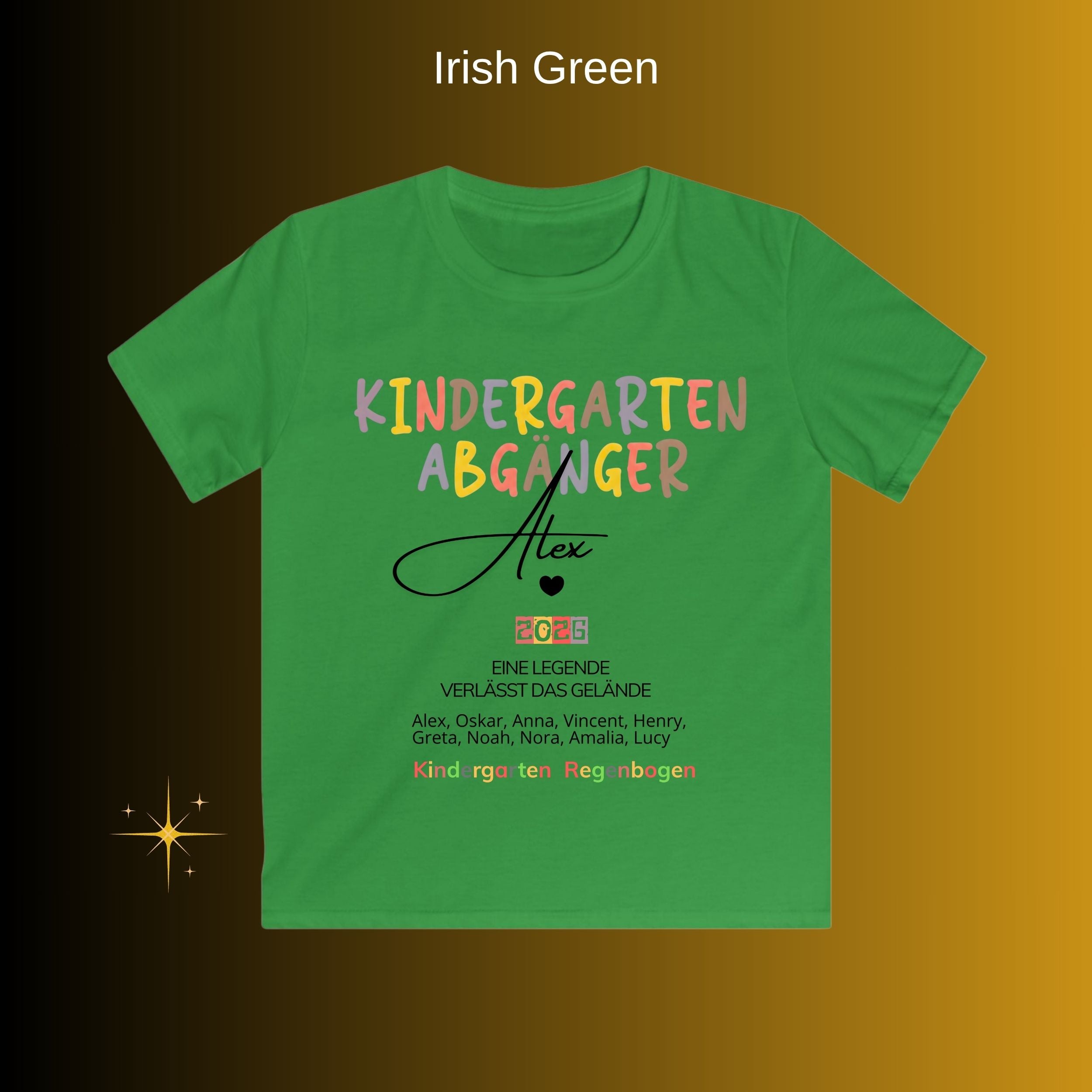 Kindergarten Abgänger Kids T-Shirt — Personalized Class Year Graduation Tee