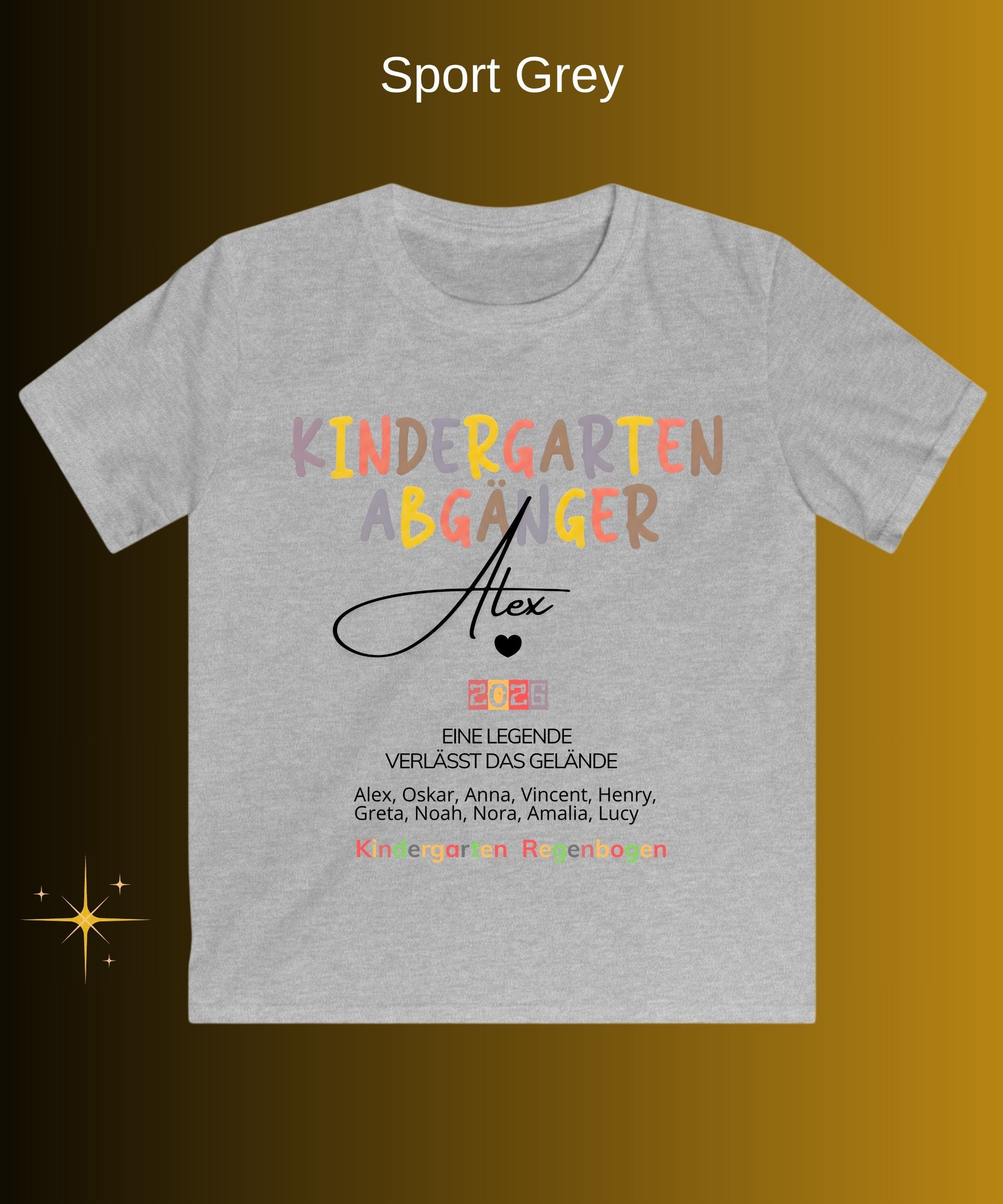 Kindergarten Abgänger Kids T-Shirt — Personalized Class Year Graduation Tee