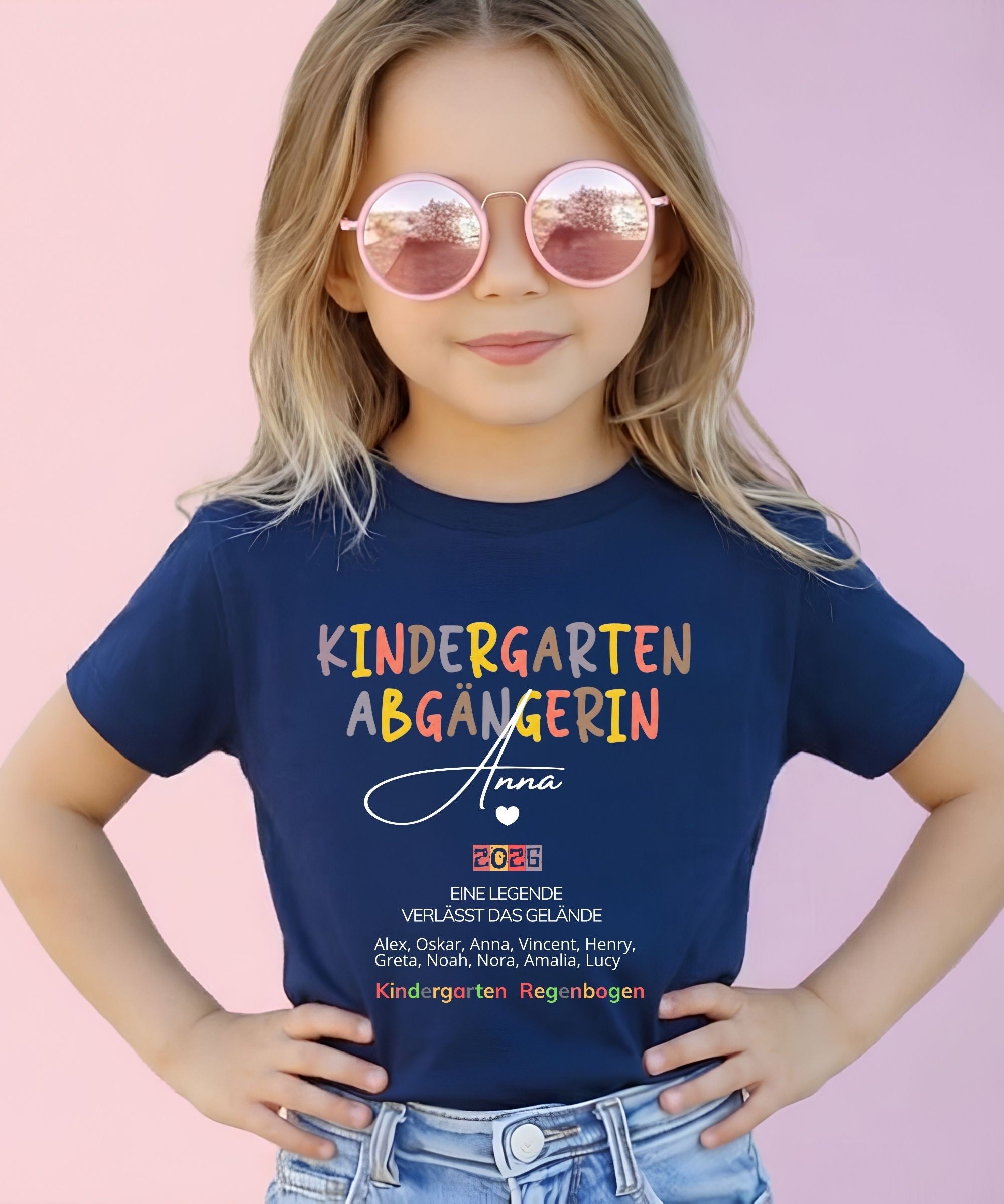 Kindergarten Abgänger Kids T-Shirt — Personalized Class Year Graduation Tee
