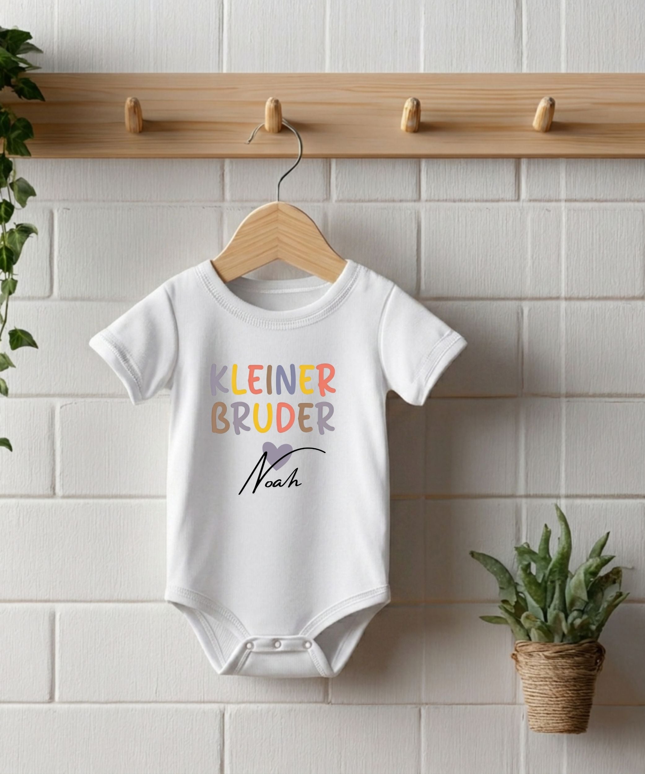 Geschwister Geschenk | Personalisiertes Bruder Schwester Shirt mit Namen
