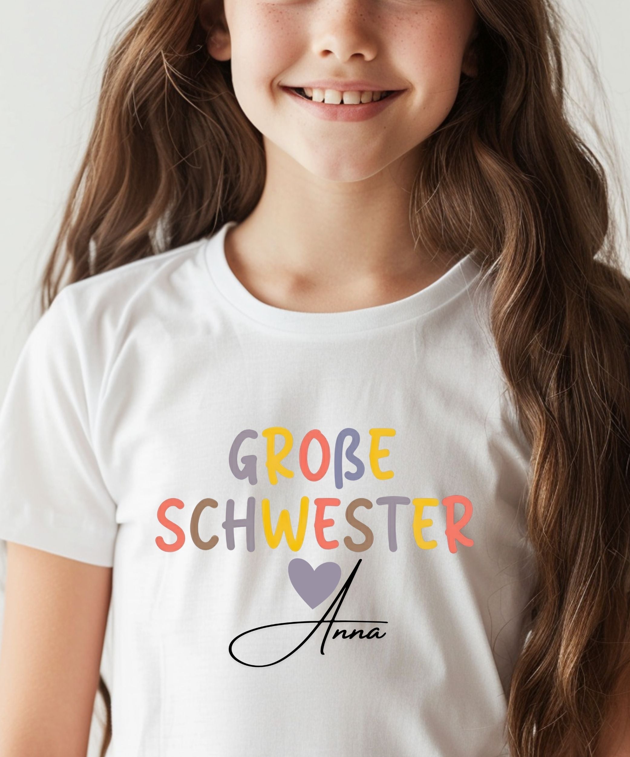Geschwister Geschenk | Personalisiertes Bruder Schwester Shirt mit Namen