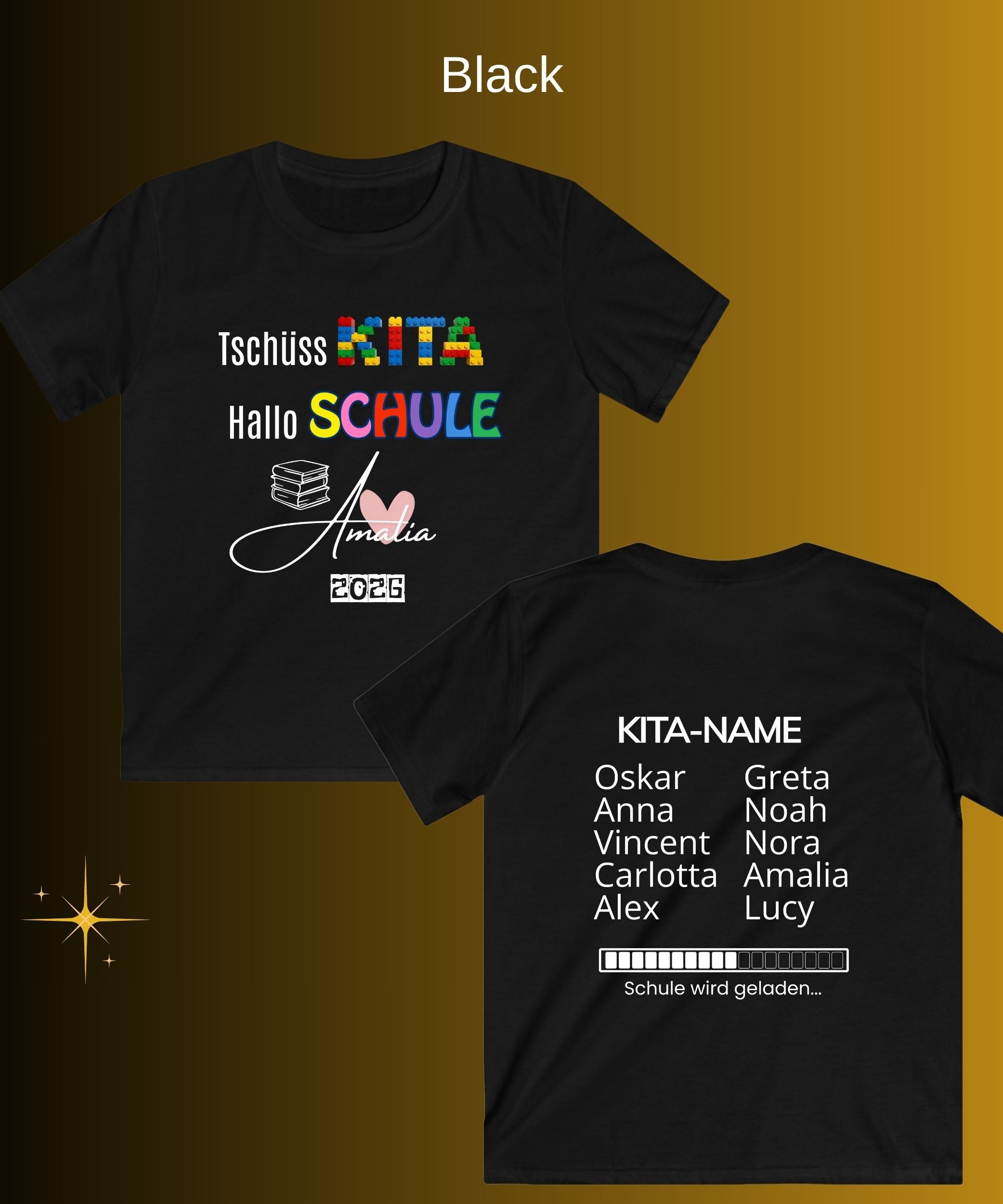 Kita Abschied Geschenk | Personalisiertes Tschüss Kita T-Shirt mit Namen